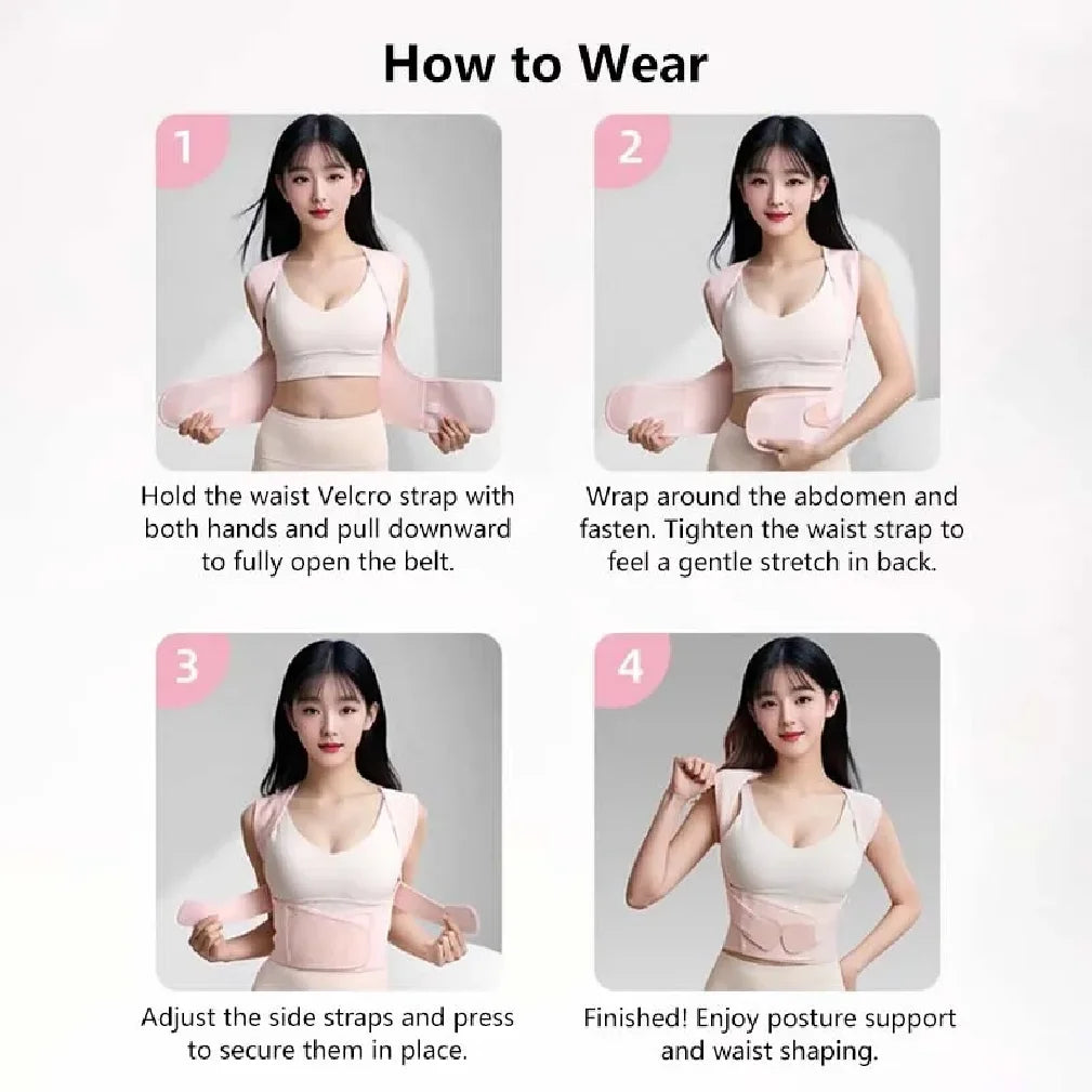 Correcteur de posture ajustable - Maintien total du dos